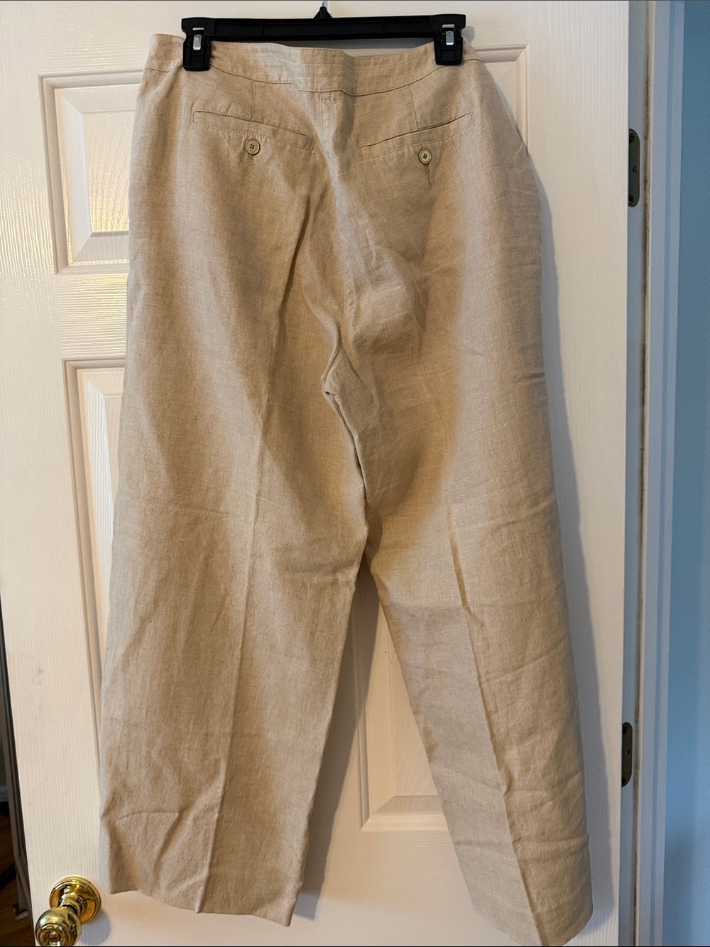 Liz Claiborne Women's Tan Linen-Blend Chinos - Picture 3 of 5